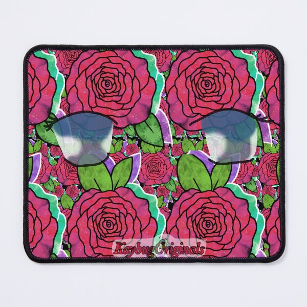 Item preview, Pink roses with blue eyes  designed and sold by KaybugOriginals.