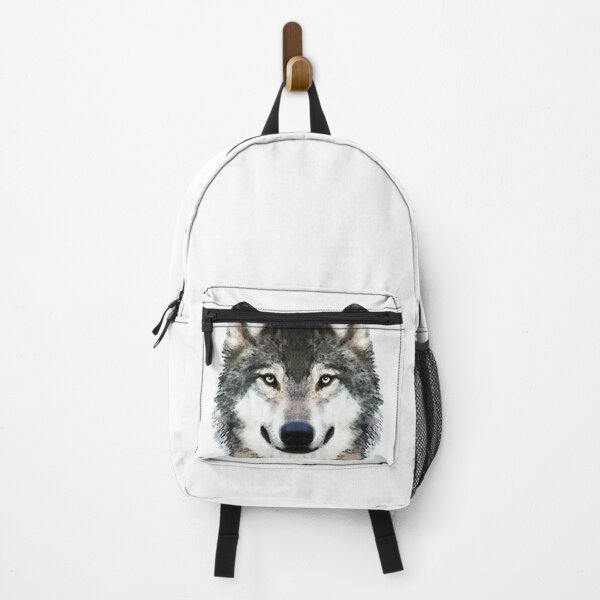Item preview, Timber Gray Wolf Art Full Face Wild Animal Wildlife designed and sold by Sharon Cummings Art.