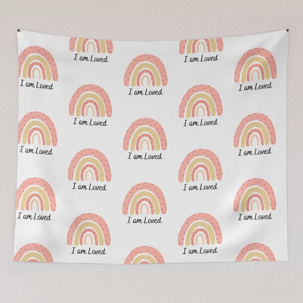 Item preview, I am loved gift for new baby and new mom red design designed and sold by ashdenent.