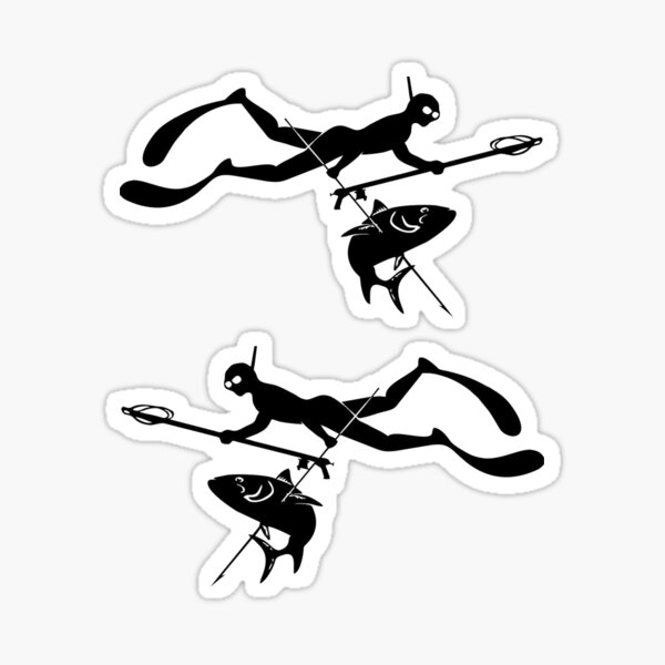 Spearfishing - stickers - underwater hunter - speargun - 2022 Sticker for  Sale by Live Today