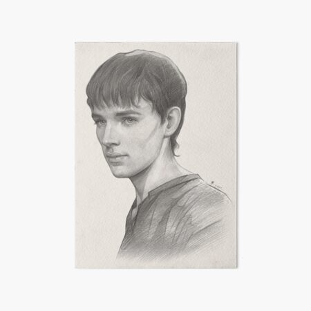 Item preview, Merlin, Colin Morgan, Pencil Portrait designed and sold by TendaLee.