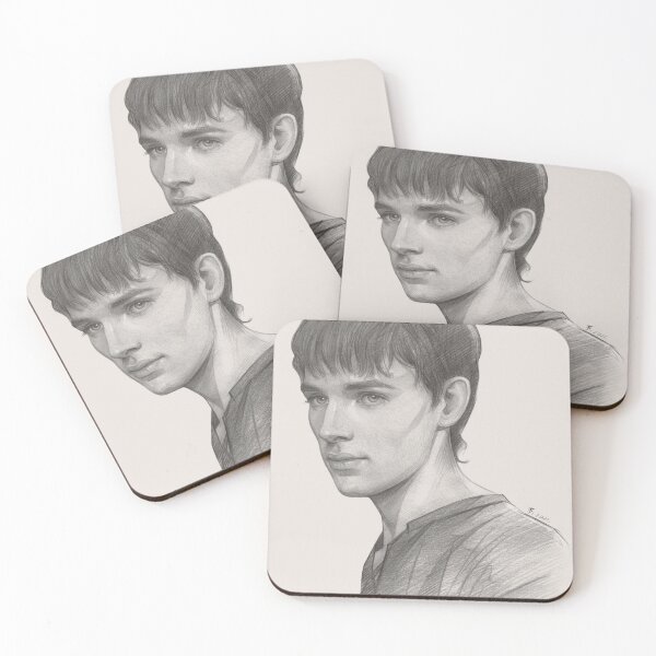 Item preview, Merlin, Colin Morgan, Pencil Portrait designed and sold by TendaLee.