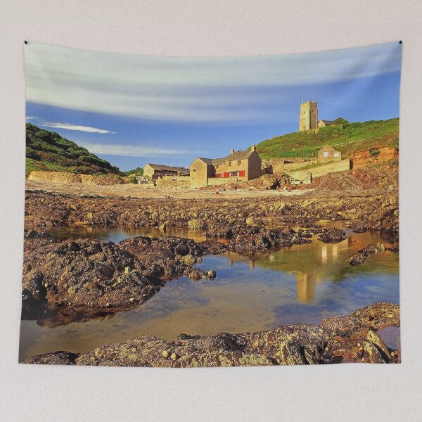 Item preview, Wembury Beach & St Werburghs Church designed and sold by galpinimages.