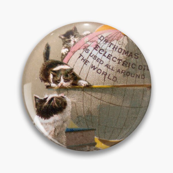 Item preview, Antique Dr. Thomas Eclectric Oil advertising poster, Quack Medicine, Cats, Globe designed and sold by hjsmith.