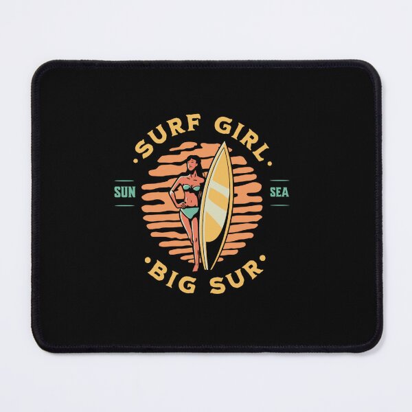 Item preview, Beach Surfer Girl Big Sur California Surfing designed and sold by CattlettArt.