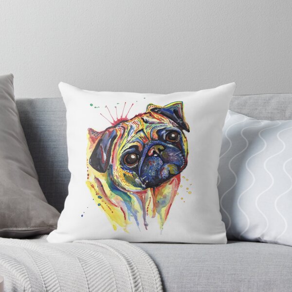 Item preview, Pug Art Print  Painting Gift, Pug Gift designed and sold by greyhoundarts.