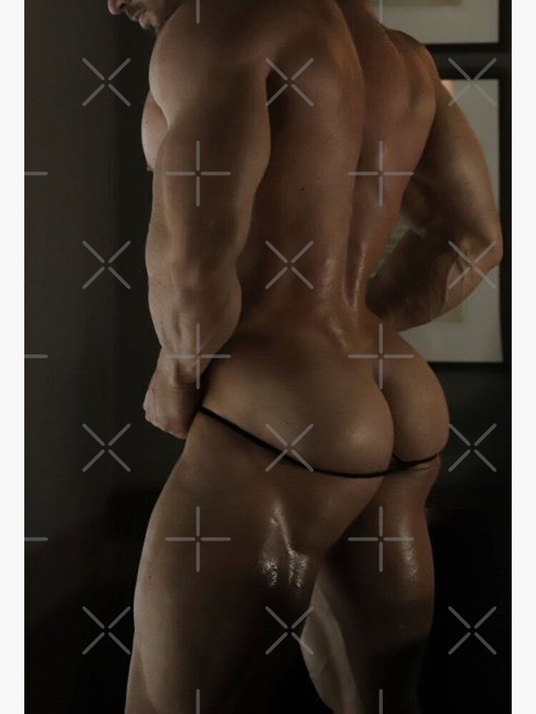 Disover Sexy masculine guy with a sexy thick ass, male ass, male Nudee Premium Matte Vertical Poster