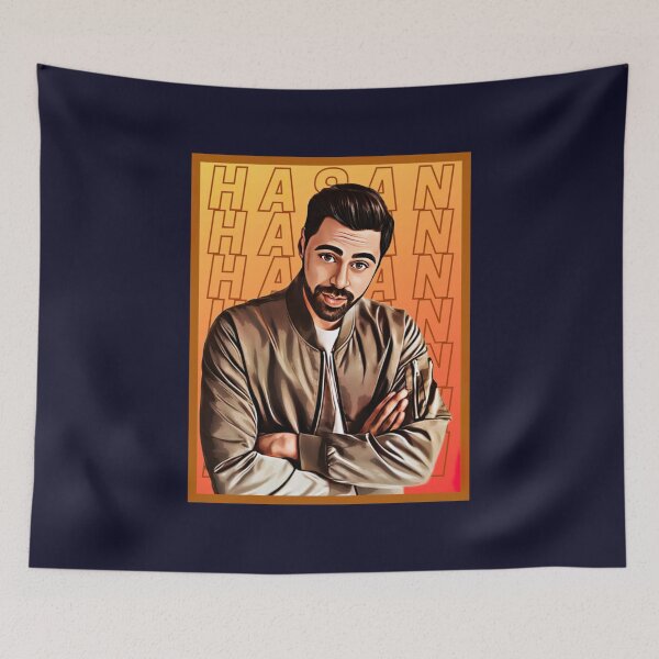 Item preview, Hasan Minhaj  Aesthetic Cool Cartoonist Artwork    designed and sold by GeekDownTshirt.