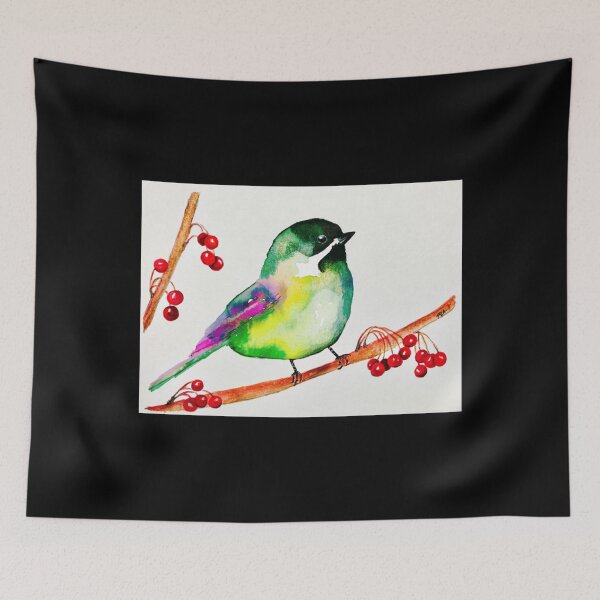 Item preview, Winter Bird Fitted Scoop . designed and sold by dorianapuih.
