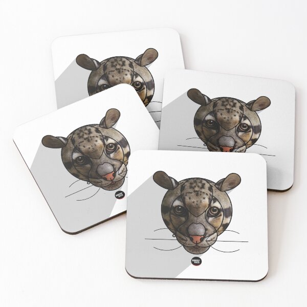Item preview, CLOUDED LEOPARD - BLANCO - Neofelis nebulosa designed and sold by Rhotorico.