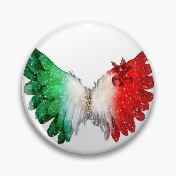 Item preview, Italy Flag Angel Wings Roma Venice Glitter designed and sold by Jolly-Yosei.