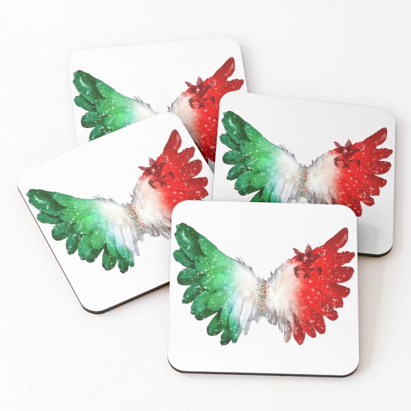 Item preview, Italy Flag Angel Wings Roma Venice Glitter designed and sold by Jolly-Yosei.