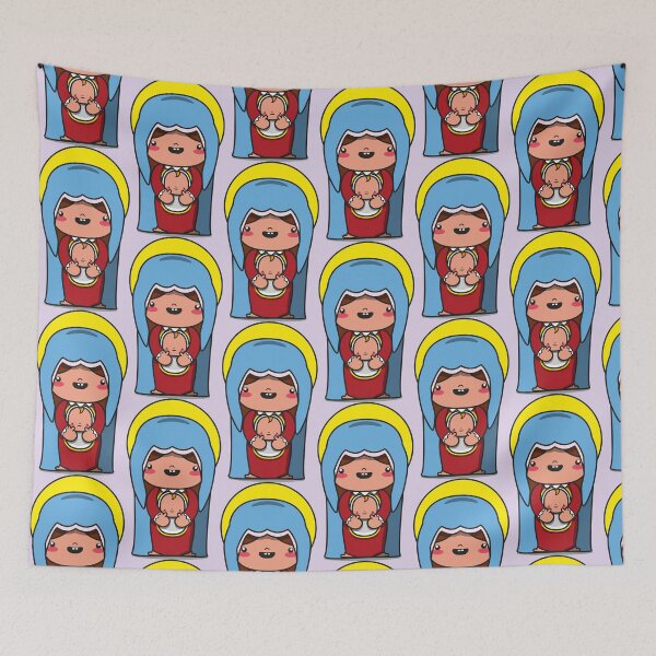 Item preview, Mary with the Child kawaii designed and sold by Markine.