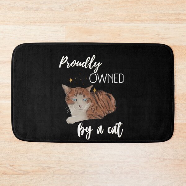 Item preview, Proudly owned by a cat - red tabby cat with blue eyes designed and sold by SonjaNeuroth.
