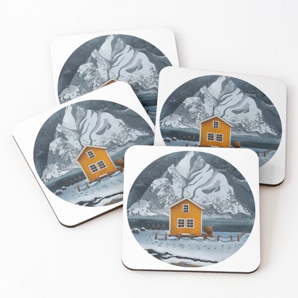 Item preview, Peaceful nordic house near mountains designed and sold by Katartsys.