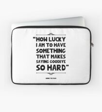 Winnie The Pooh Famous Quote Laptop Sleeve