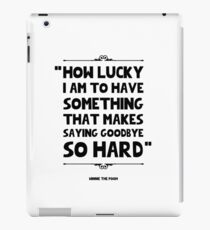 Winnie The Pooh Famous Quote iPad Case/Skin
