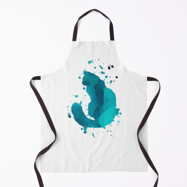 Item preview, cat watercolor blue designed and sold by PicturePatty.