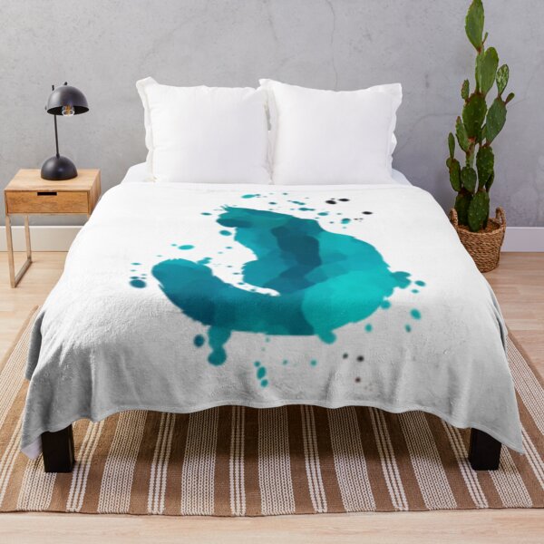 Artikelvorschau, katze aquarell blau entworfen und verkauft von PicturePatty.