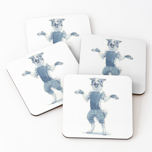 Item preview, Shrugging Cynocephalus designed and sold by Rebecca Kriz Art.