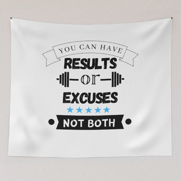 Item preview, You can Have Results or Excuses, Weight lose motivation, Weight loss motivational quotes, designed and sold by Gamicnum.