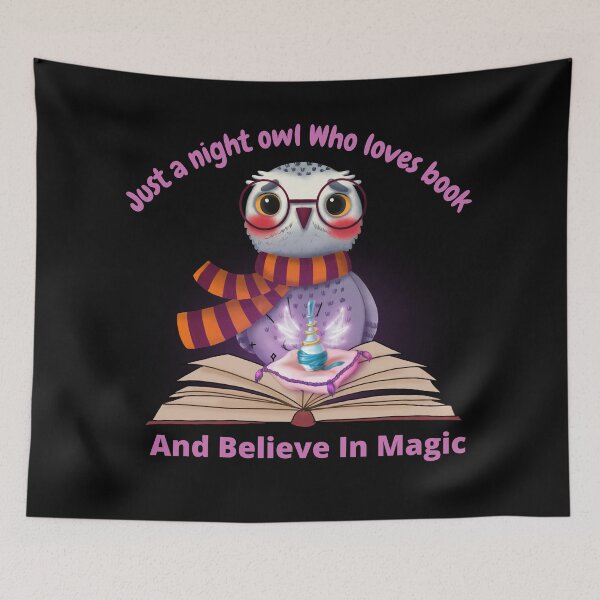 Item preview, Just a night owl who believe in Magic designed and sold by Artistusha.