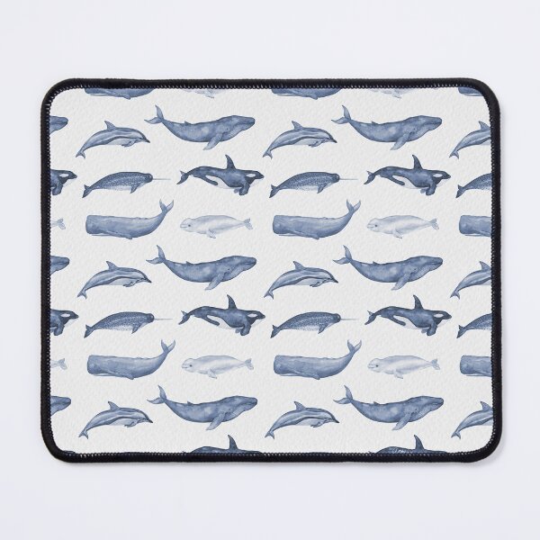 Item preview, Whales Navy Blue designed and sold by StudioArtisanne.