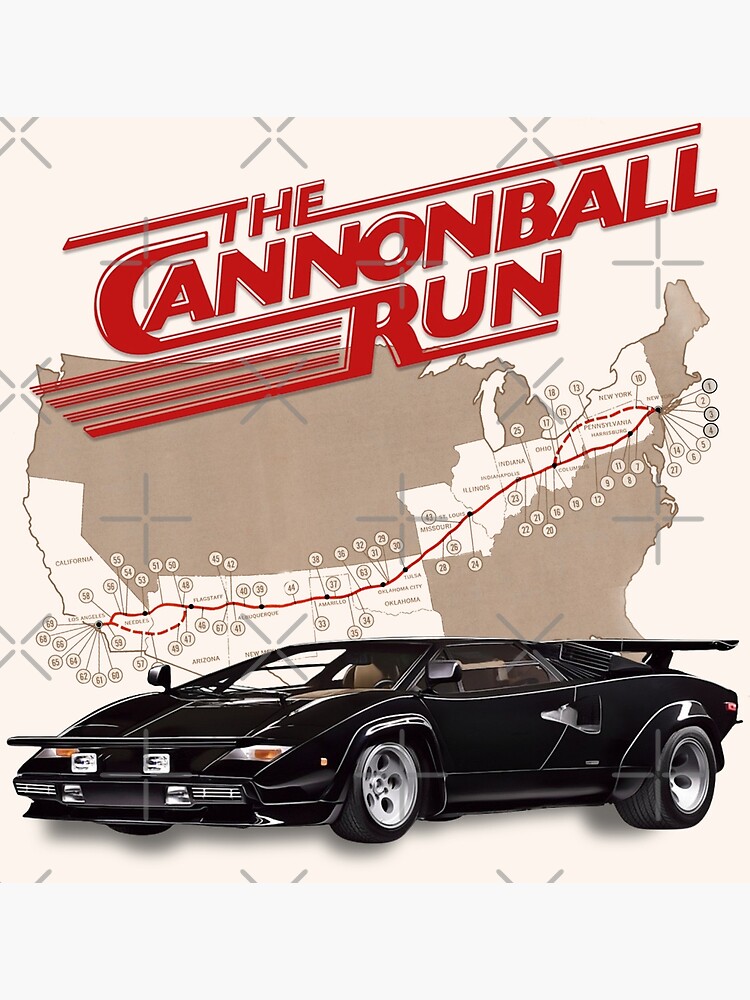 The Cannonball Run Art Print for Sale by ourkid