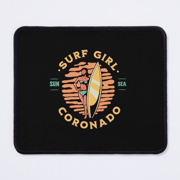 Item preview, Beach Surfer Girl Coronado California Surfing designed and sold by CattlettArt.