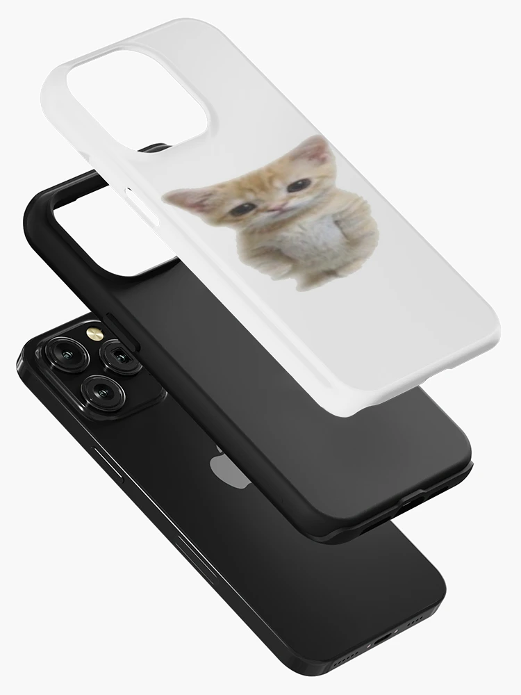 Para iPhone 13 Pro Max Doble capa Color Plata Serie Animal Pintura al óleo  Caja del teléfono (Gato enojado)