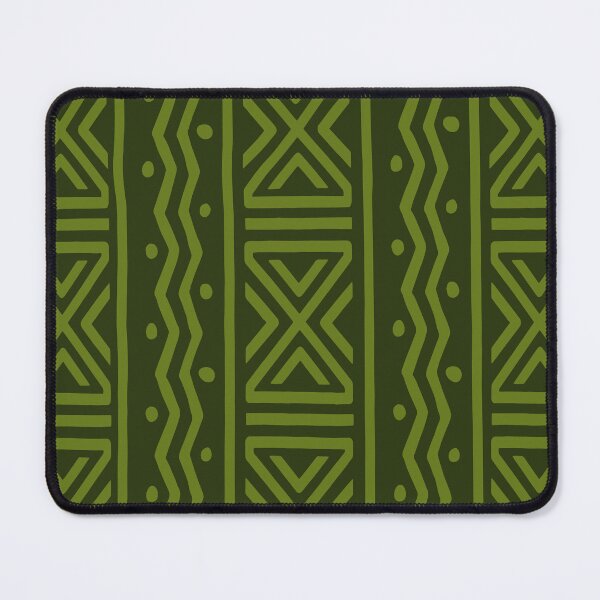 Item preview, Green mud Bogolan patterns designed and sold by LareTash.