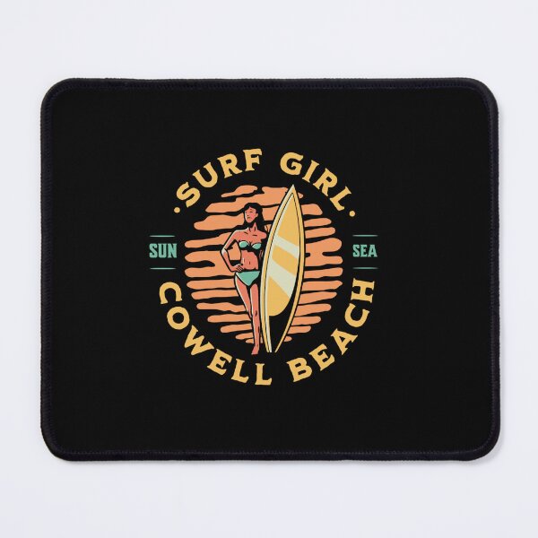Item preview, Cowell Beach Surfer Girl Cowell Beach California Surfing designed and sold by CattlettArt.