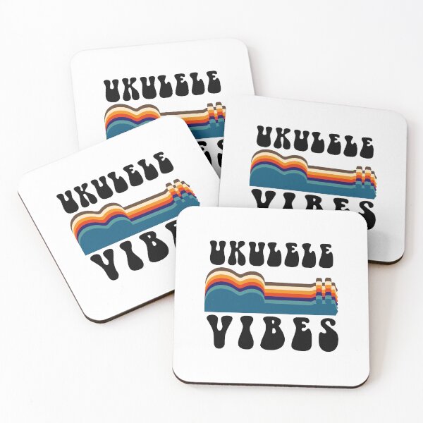 Item preview, Ukulele vibes quote vintage and black designed and sold by NerdnGeekshop.