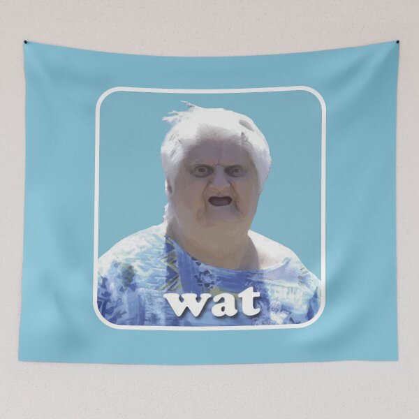 Item preview, wat meme designed and sold by VinagreShop.