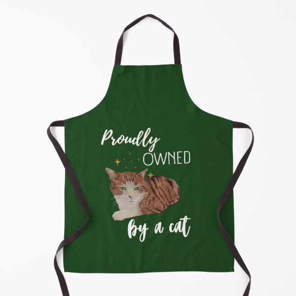 Item preview, Proudly owned by a cat - red tabby cat with green eyes designed and sold by SonjaNeuroth.