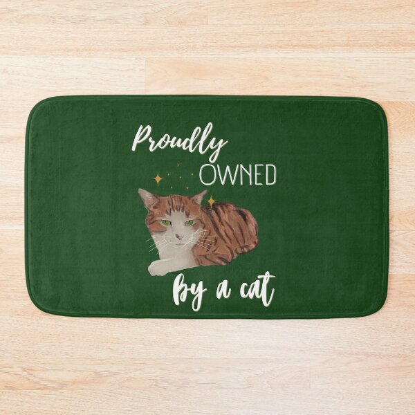 Item preview, Proudly owned by a cat - red tabby cat with green eyes designed and sold by SonjaNeuroth.