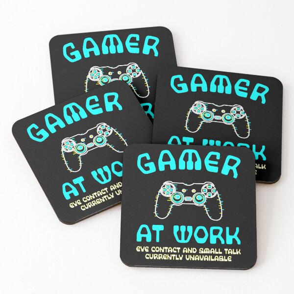 Item preview, Gamer At Work Eye Contact And Small Talk Unavailable designed and sold by DiscoBoogie.