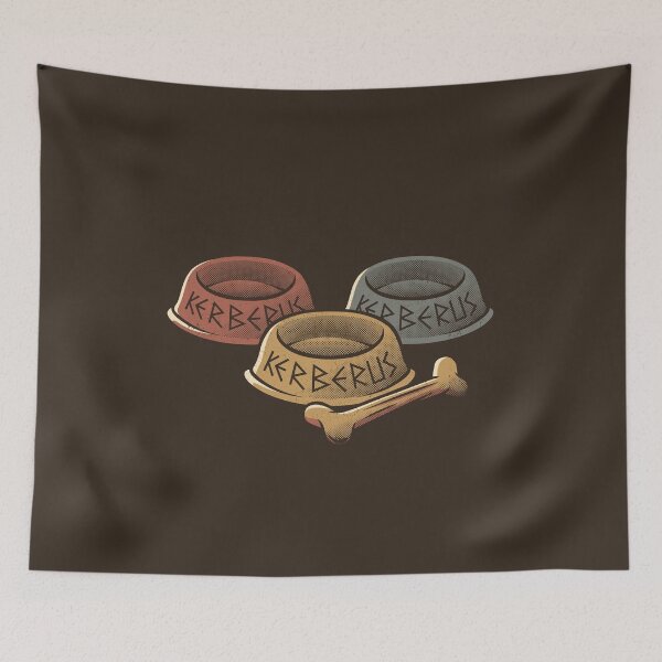 Item preview, Cerberus x 3 Dog Food Bowl by Tobe Fonseca designed and sold by Tobe Fonseca®.