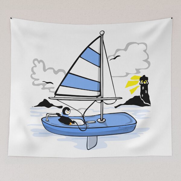 Item preview, Sailing Penguin designed and sold by elledeegee.