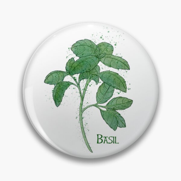 Item preview, Watercolor Culinary Herbs: Basil designed and sold by LittleSunShoppe.