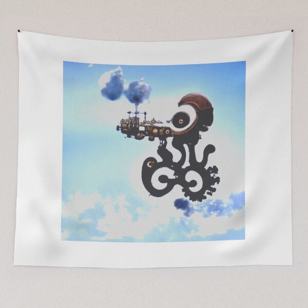 Item preview, Steampunk flying octopus designed and sold by Zevy-Darling.