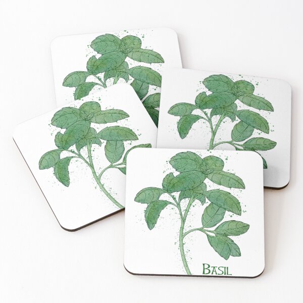 Item preview, Watercolor Culinary Herbs: Basil designed and sold by LittleSunShoppe.