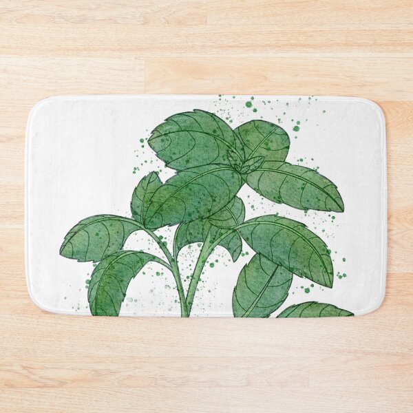 Item preview, Watercolor Culinary Herbs: Basil designed and sold by LittleSunShoppe.