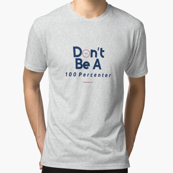 Don't Be A 100 Percenter - Newsload.ca Tri-blend T-Shirt