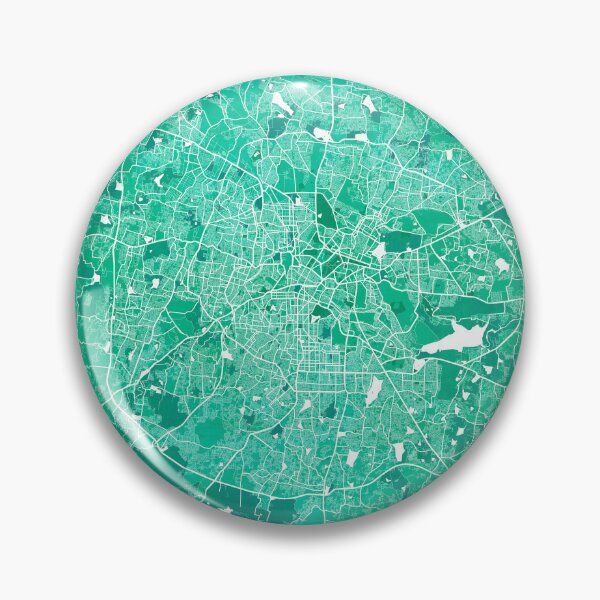 Item preview, Bengaluru City Map of Karnataka, India - Watercolor designed and sold by deMAP.