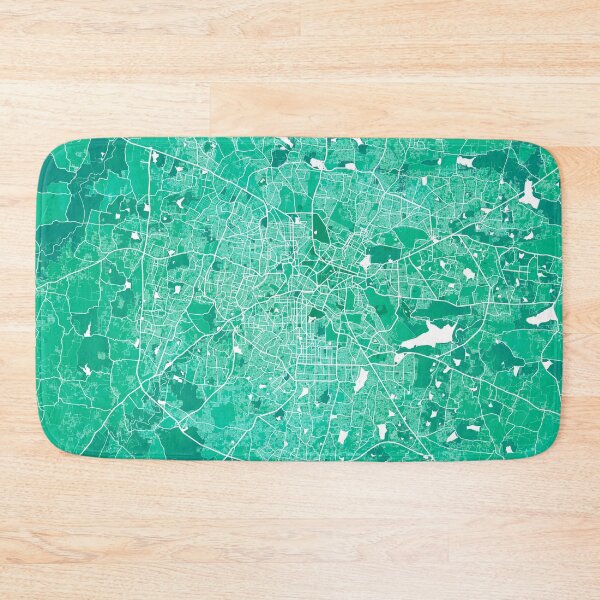 Item preview, Bengaluru City Map of Karnataka, India - Watercolor designed and sold by deMAP.