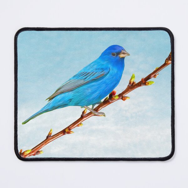 Item preview, Indigo Bunting Bird designed and sold by FineArtography.