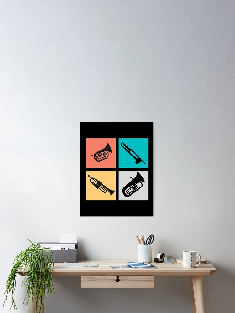 Thumbnail 2 of 3, Poster, Brass Instruments designed and sold by BlakefourDesign.