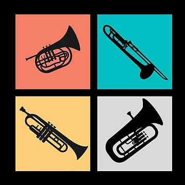 Artwork thumbnail, Brass Instruments by BlakefourDesign