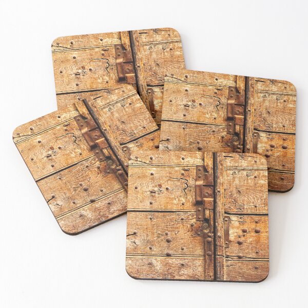 Item preview, Old Weathered Wooden Door Rusty Latch and Nails designed and sold by Anna Lemos.